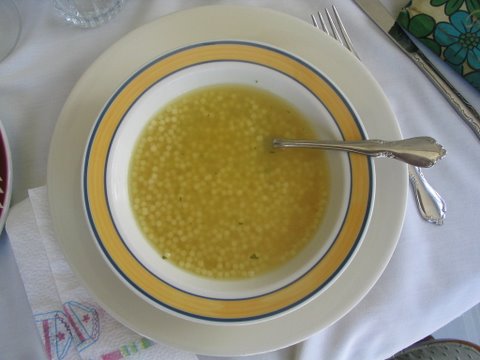 Pastine (little ball soup) aka Pastina